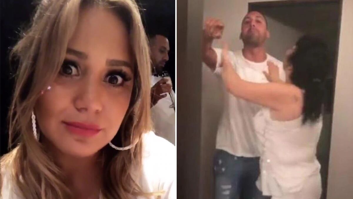 Karina transmitió en las redes un video de su hermano ejerciendo violencia de género