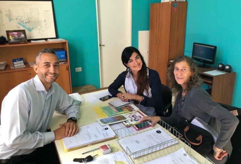 Mariano Ojeda, Carla Gómez y Paola Montero