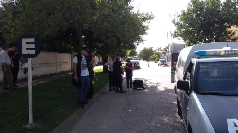 El femicidio se registró en Humboldt en la mañana de este lunes. (Policía de Santa Fe)