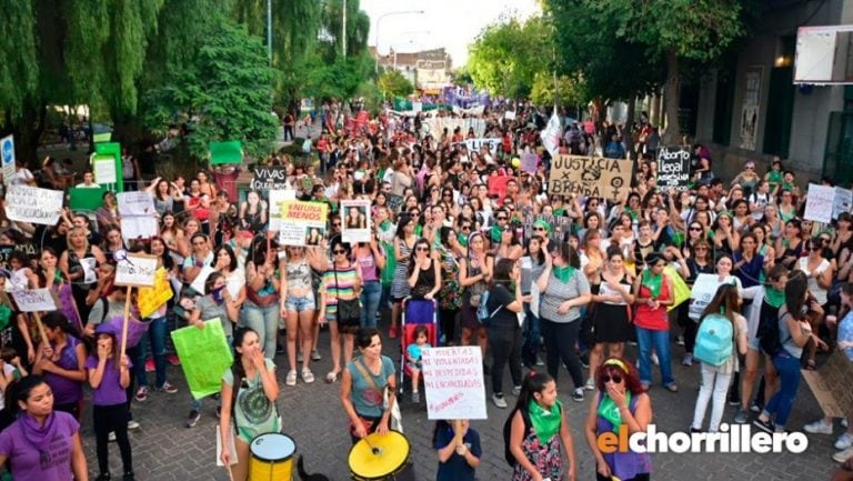 Marcha del 8M en San Luis.