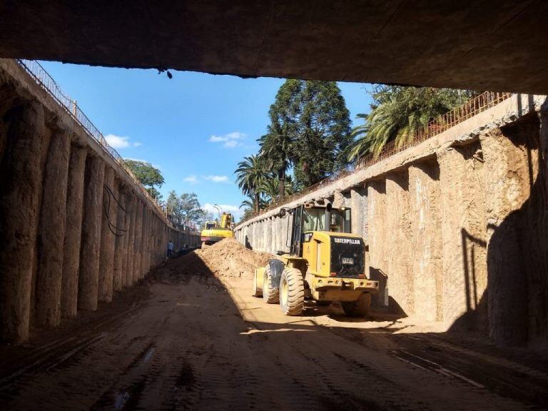 Las obras en Plaza España (Municipalidad de Córdoba).