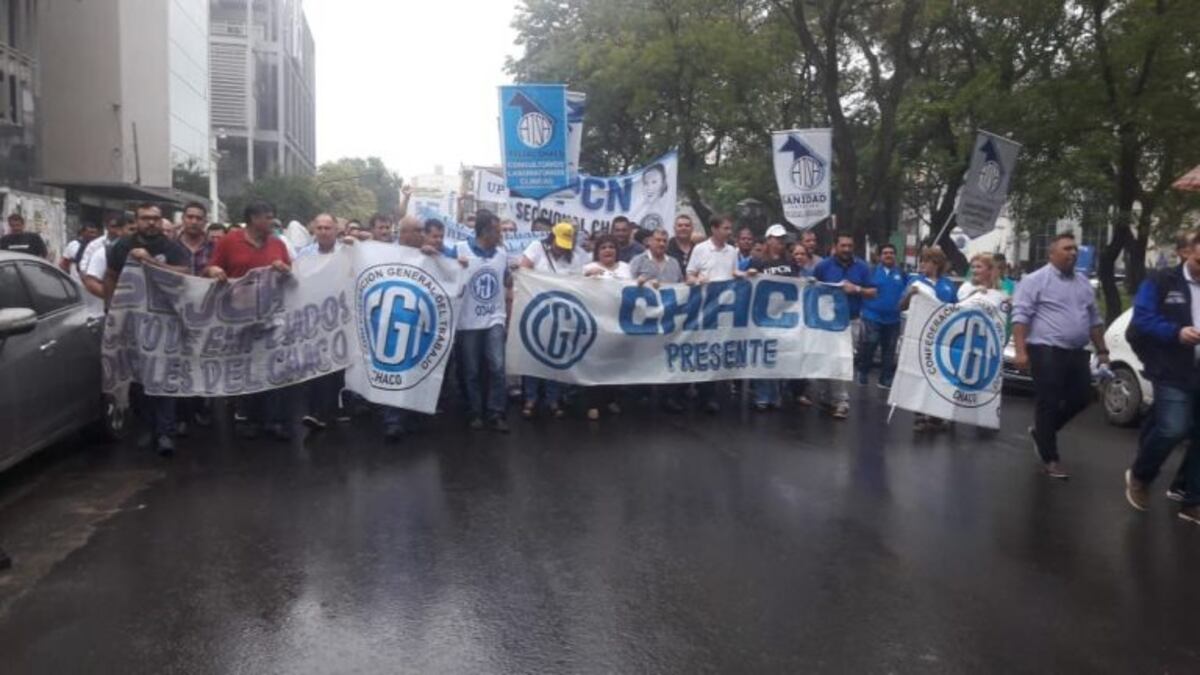 Marchas en el centro de Resistencia por "Producción y Trabajo"