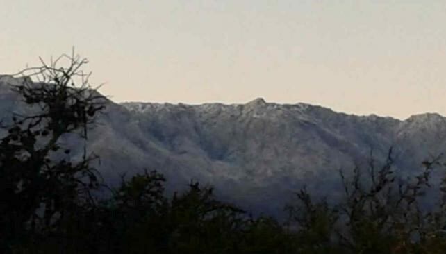 Nevó en las Altas Cumbres