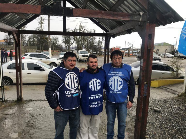 Secretario General  ATE, TDF, Carlos Córdoba, Vicente Garrigham, Felipe Concha