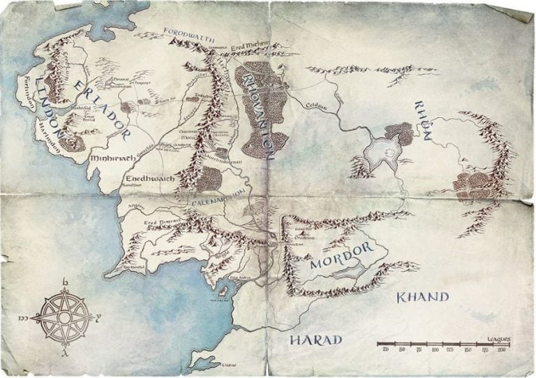Las primeras imágenes de la Tierra Media en un mapa fue lo primero que se difundió. (Twitter/@lotronprime)