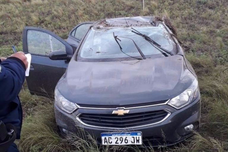 El conductor resultó ileso. Foto: Policía de San Luis.