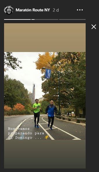 Nico Cabré participó de la maratón de NY