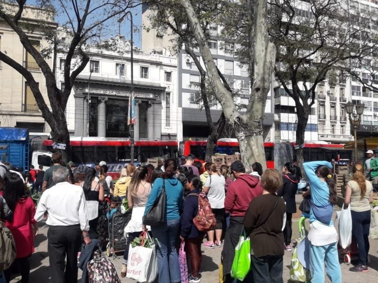 Feriazo en Plaza Once