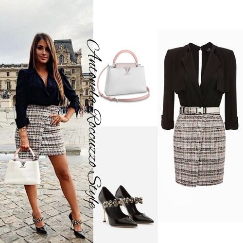 Los costosos outfits de Antonela Roccuzzo. (Instagram)