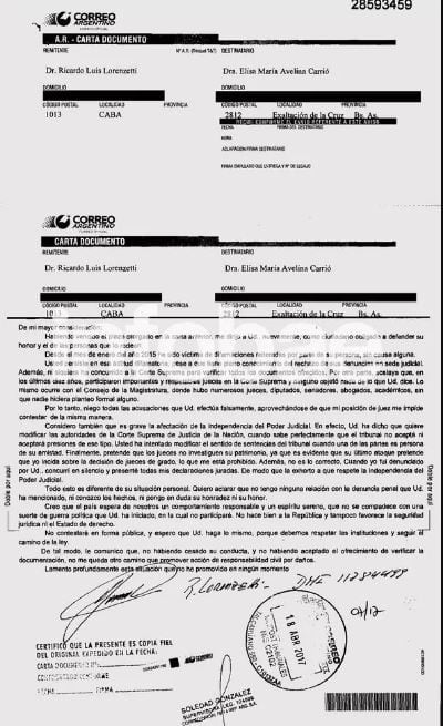 Carta documento Lorenzetti