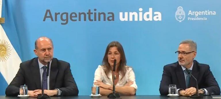 Reunión entre Perotti, Sain y Frederic el 16 de enero en buenos Aires.  (captura TV)