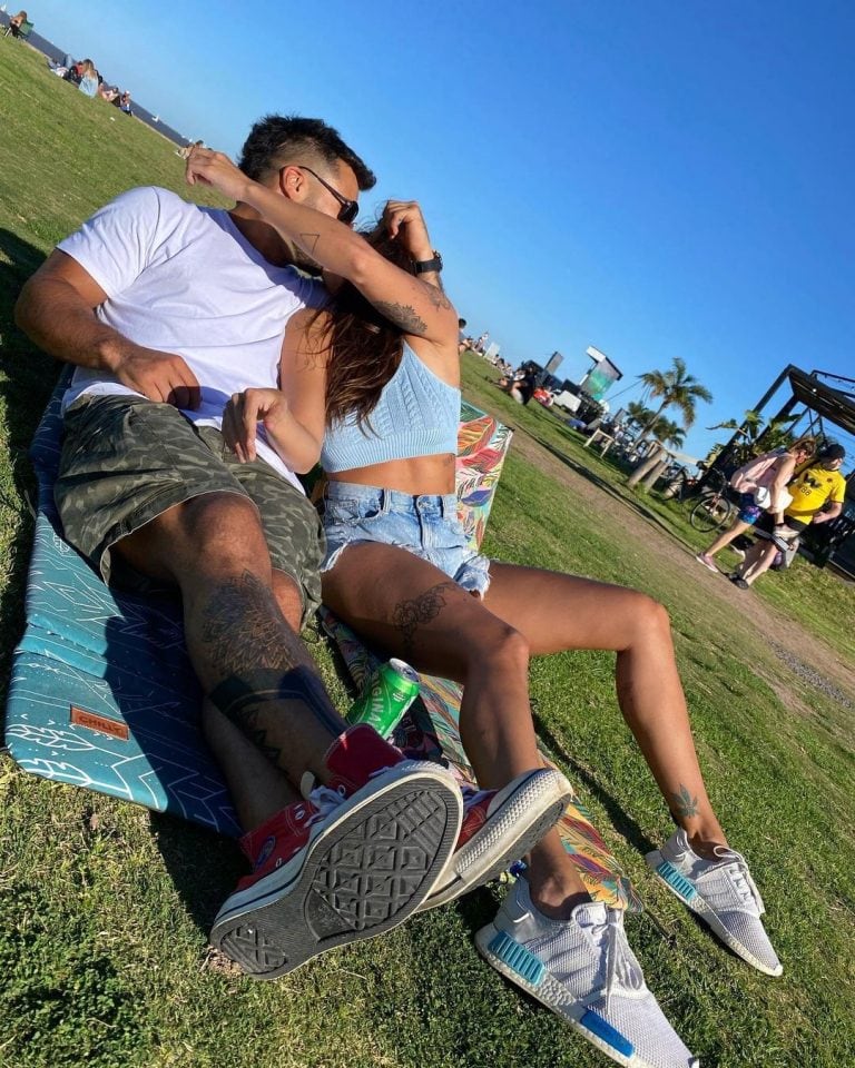 Ivana Nadal y Bruno Siri en Chaco (Instagram/@ivinadal)