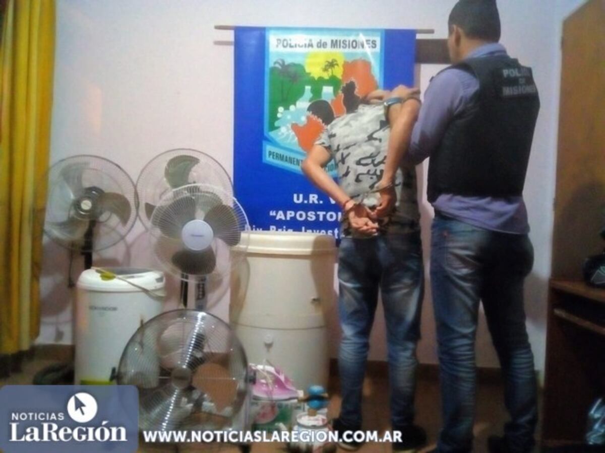 Apóstoles: detuvieron a un hombre por el robo de múltiples electrodomésticos