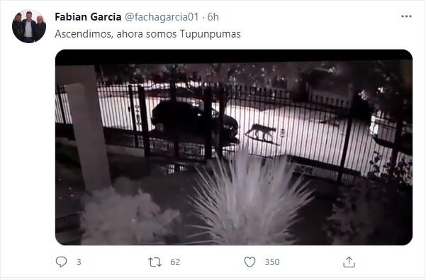 Publicación de Fabián García en las redes sociales.