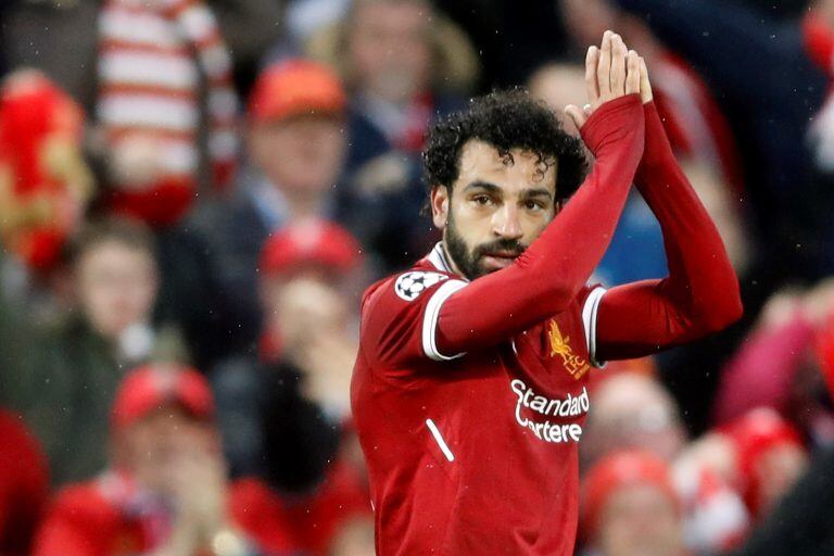 Mohamed Salah pide perdón tras anotarle a Roma, su ex club. Foto: REUTER.