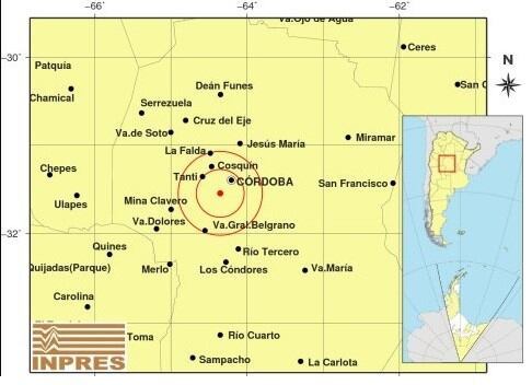 Temblor en Córdoba.