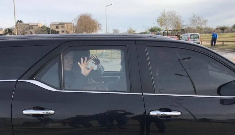 Mauricio Macri en Río Cuarto este jueves 25 de julio en campaña por las Paso. (Foto Tommy Fragueiro, La Voz)