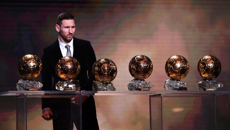 Además de los títulos en Barcelona, Lionel Messi tiene seis balones de Oro. (AFP)