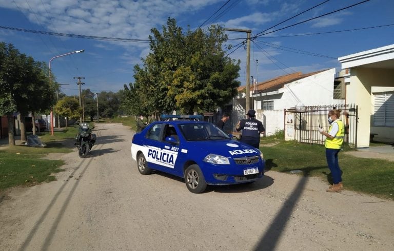 Controles en Arroyito para hacer cumplir el Aislamiento Nacional