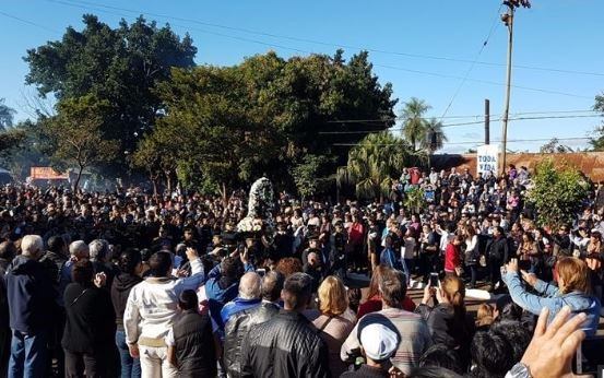 Marcha contra el aborto en Santa Rita. (Foto: Misiones Online)