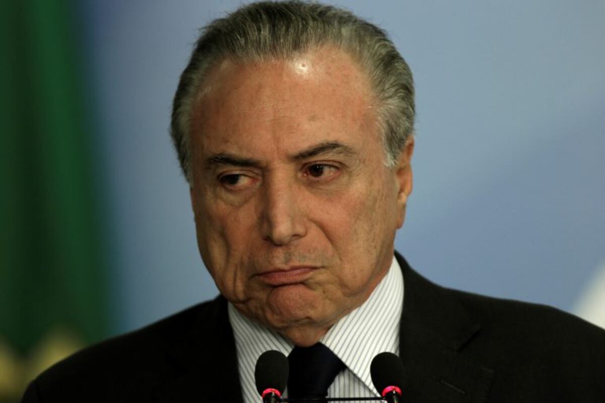 Temer es el presidente más impopular de la historia de Brasil