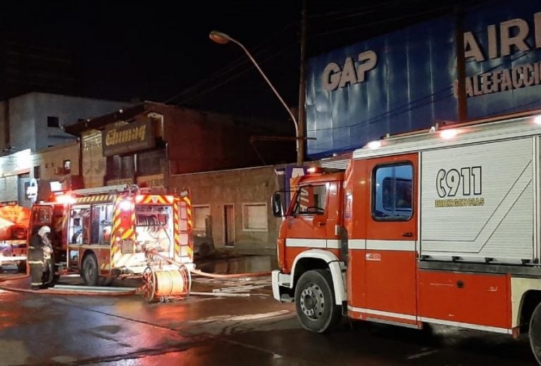 Incendio en un galpón de Guaymallén.