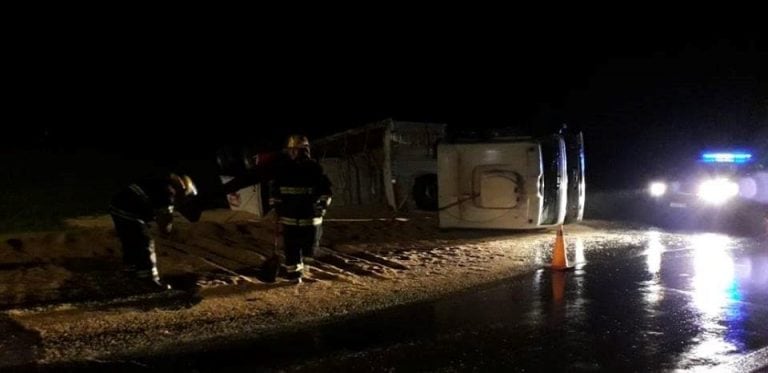 Accidente en autopista.