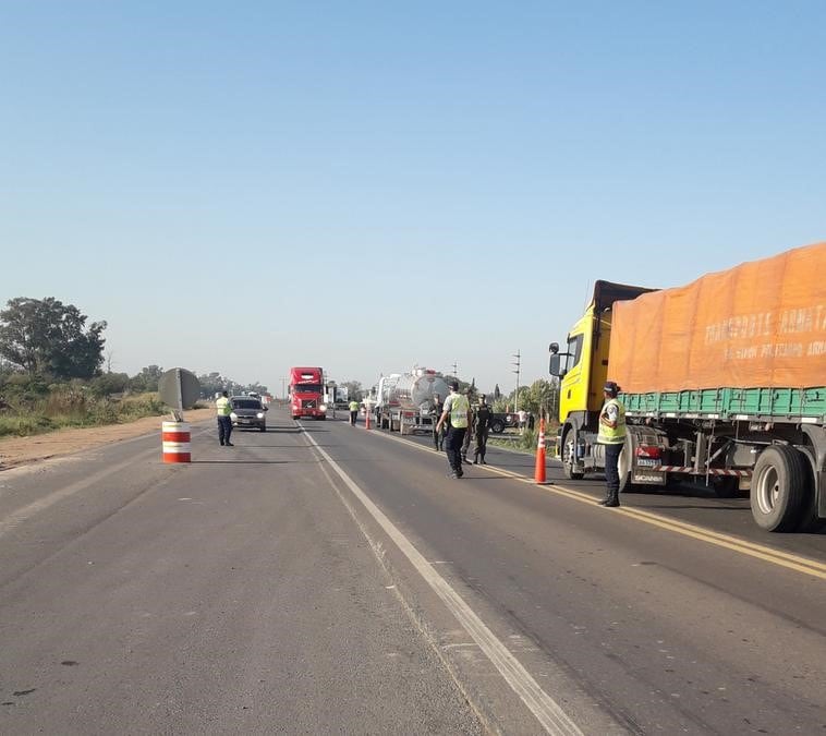 Controles en la ruta 34 por parte del Municipio de Sunchales (Prensa Municipalidad de Sunchales)