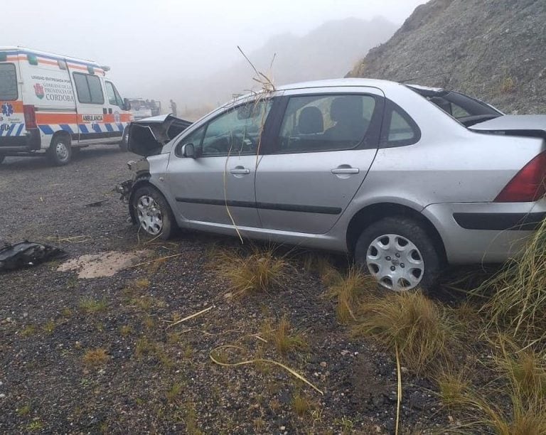 Vuelco en las Altas Cumbres.