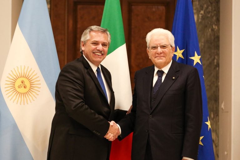 El presidente Alberto Fernández mantuvo una audiencia con el presidente de Italia, Sergio Mattarella.