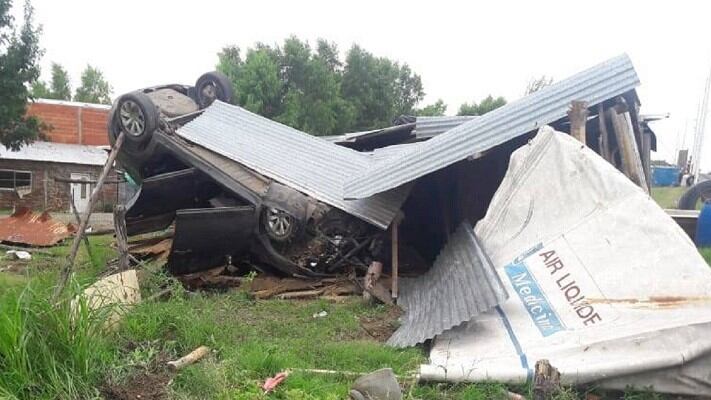 Coche volcado
Crédito: Bomberos Voluntarios Ceibas