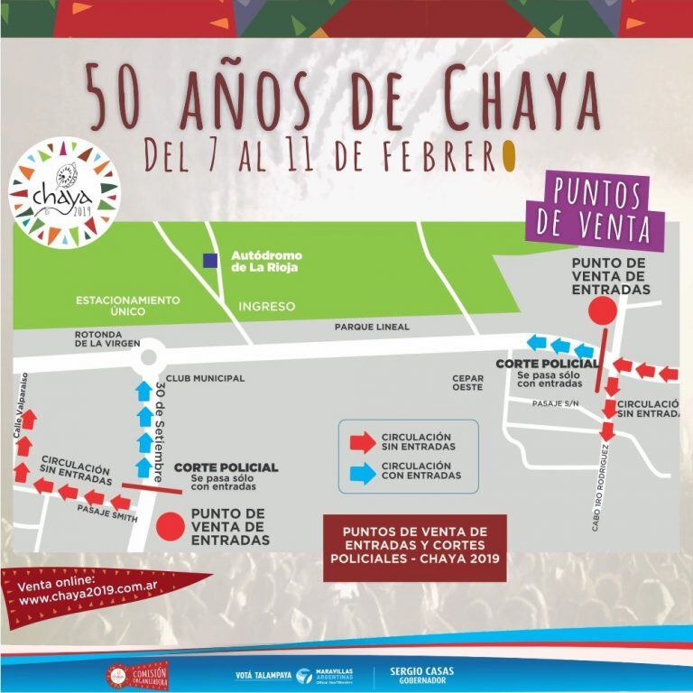 La policía desplegará un operativo especial para el Festival de la Chaya