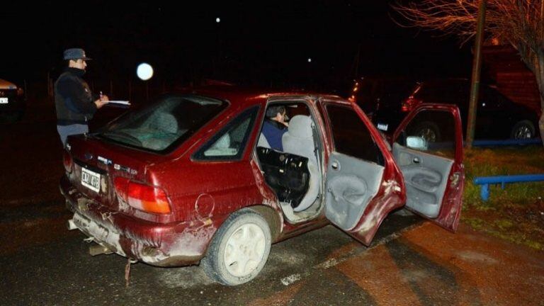 Encuentran carne de ciervo en un auto (crédito: Rodolfo Ramírez).