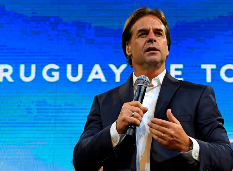 Luis Lacalle Pou, presidente de Uruguay Foto: AFP