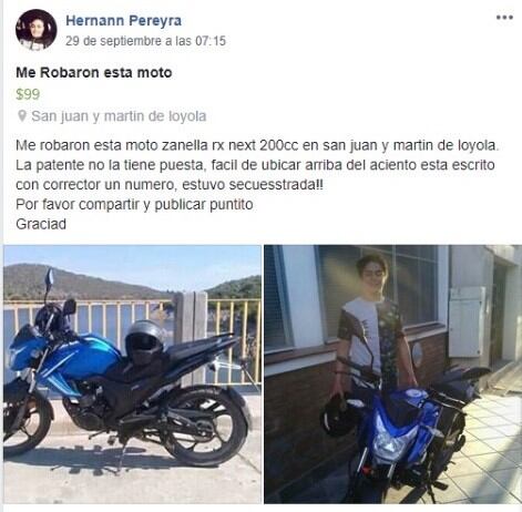 En un mes robaron al menos 12 motos.