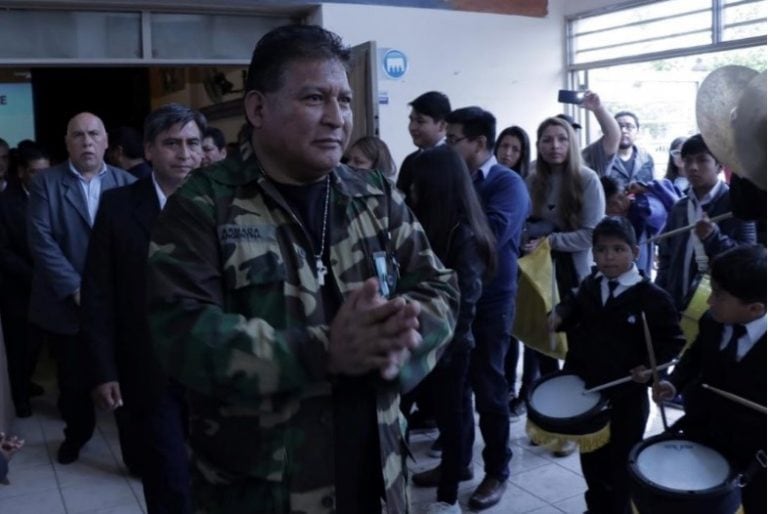 Oscar Chiliguay, presidente de la Asociación de Veteranos de Guerra de Malvinas “2 de Mayo”.