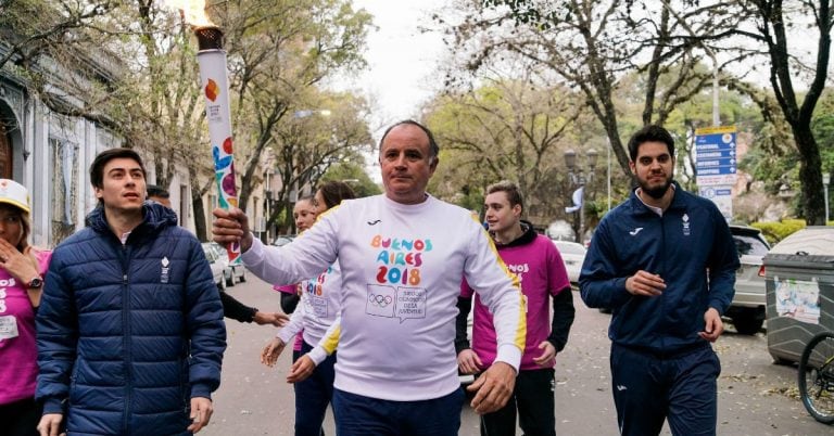 Tour de la Antorcha en el relevo de Paraná (Fotos Guido Martini/Buenos Aires 2018)