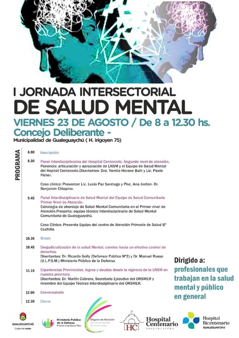 Jornada Salud mental
Crédito: H.C