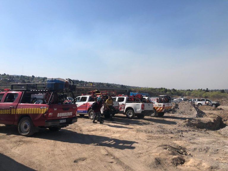 Incendio en Carlos Paz y San Antonio