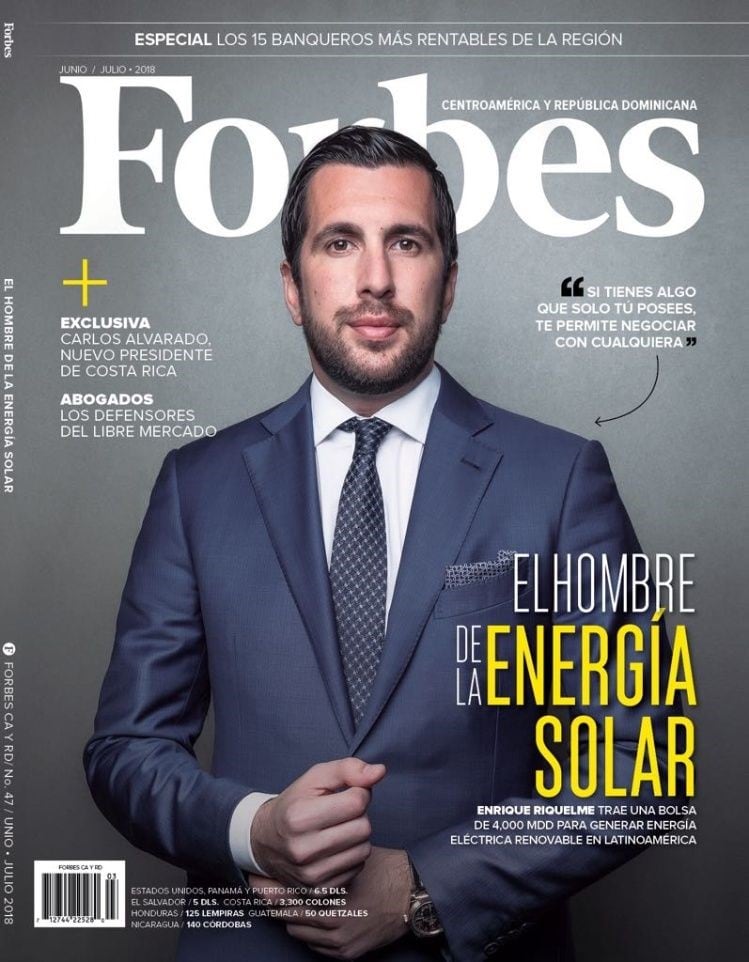 Riquelme fue tapa de la revista Forbes.