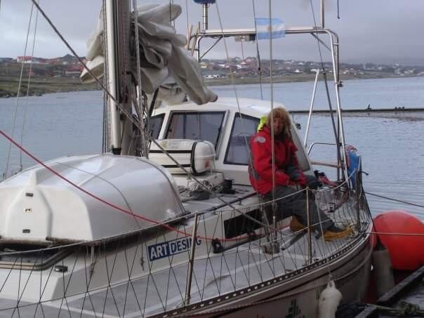 Victoria del Vacchio Velero "Galileo" en Malvinas 2008