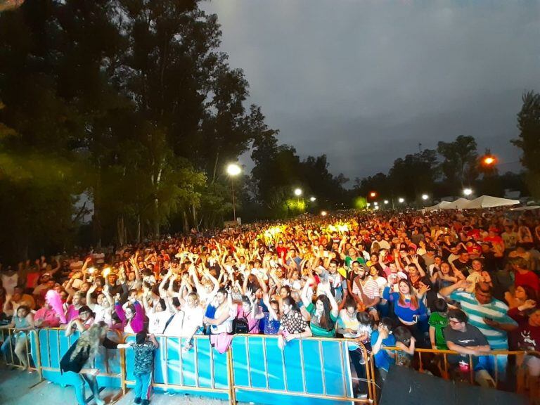 Facu Gutierrez en su presentacion en Arroyito