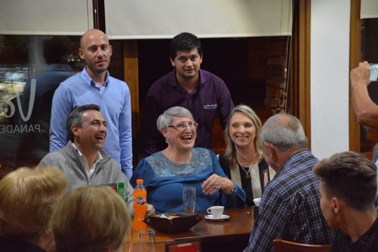 Ramón Mestre en campaña por el sur de la provincia de Córdoba. (Prensa UCR)