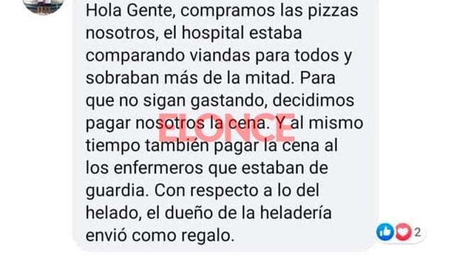 Pizzas y helado - Colón
Crédito: ElOnce