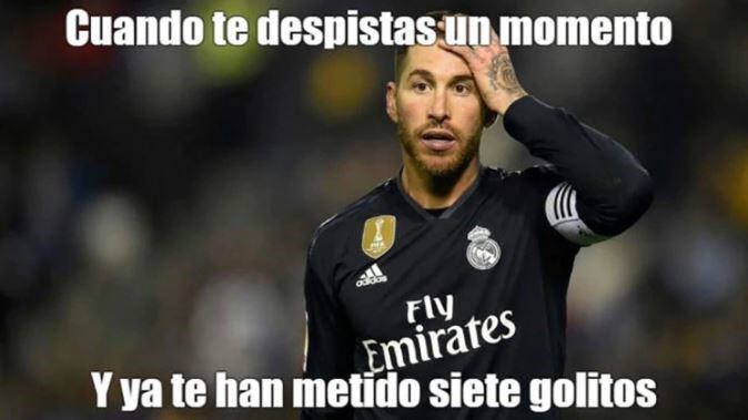 Memes de la derrota del Real Madrid por 7-3 ante el clásico frente al Atlético (Foto: redes).