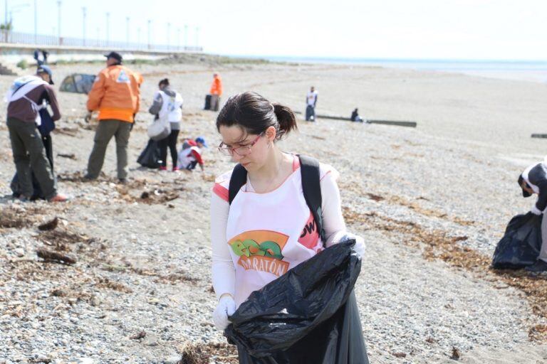 Ecomaratón en playas de la ciudad de Río Grande