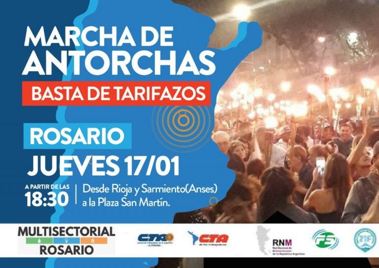 Rosario se prepara para la marcha de las antorchas.