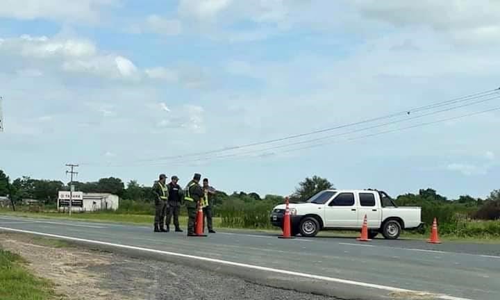 La Gendarmería Nacional controla el corte que por estas horas es total