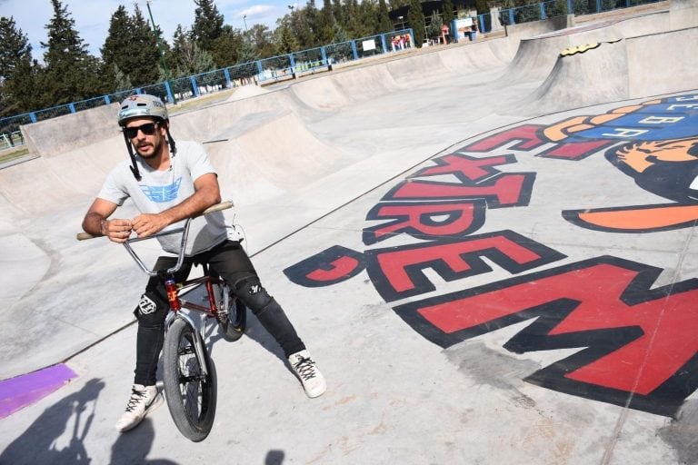 Seba Solano un exponente del BMX. Foto: El Diario de la República