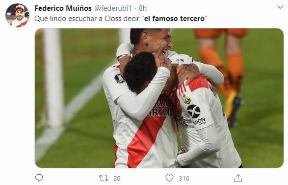 Memes por el gol de River. (Twitter)